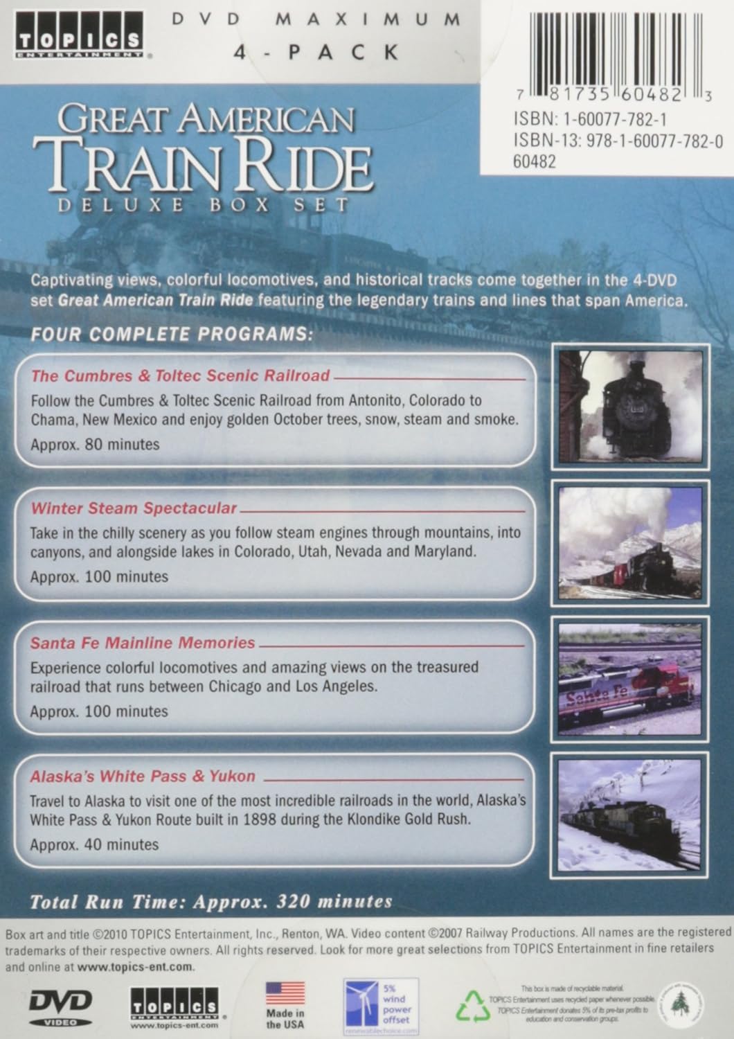 Great American Train Ride Deluxe Box Set (DVD) Used: Like New