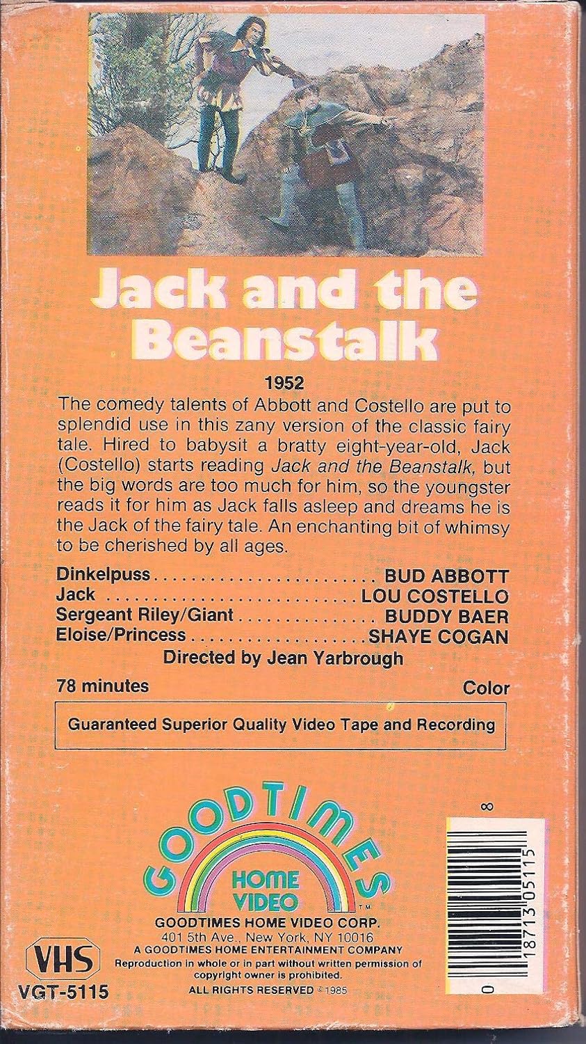 Jack and the Beanstalk (VHS)