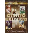 Classic Westerns DVD cover showcases vintage TV show episodes with cowboys.
