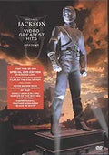A Michael Jackson "Video Greatest Hits - HIStory" DVD cover features a statue of Michael Jackson against a cloudy sky background.
