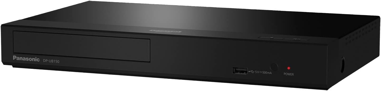 Panasonic 4K Blu Ray Player, Ultra HD Premium Video Playback and Hi-Res Audio - DP-UB150-K (Black)