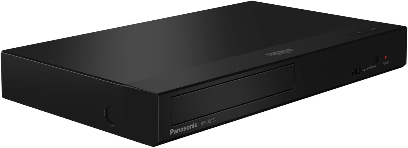 Panasonic 4K Blu Ray Player, Ultra HD Premium Video Playback and Hi-Res Audio - DP-UB150-K (Black)