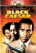 Fred Williamson stars in the "Black Caesar" movie poster, holding a gun with two women standing behind him.
