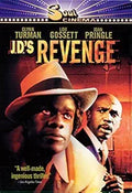 Movie poster for "J.D.'s Revenge" features Glynn Turman and Lou Gossett in a suspenseful thriller.
