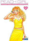 Girl poses with a strawberry on the cover of Peach Girl: Super Pop Love Hurricane Volume 4 manga.
