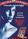 The "Mother's Boys" DVD cover features Jamie Lee Curtis and promotes the movie as a provocative erotic thriller.
