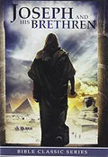 Joseph walks towards the pyramids and sphinx in ancient Egypt on the book cover of "Joseph and His Brethren" from the Bible Classic Series.
