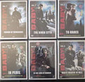 Six Baby film series DVDs showcase various volumes featuring action and suspense.
