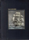 Book cover displays a painting of majestic clipper ships sailing on a wavy sea.
