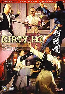 Dirty Ho movie poster features martial arts fighters in action poses.
