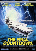 The Final Countdown movie poster features the USS Nimitz aircraft carrier sailing through stormy seas and lightning.
