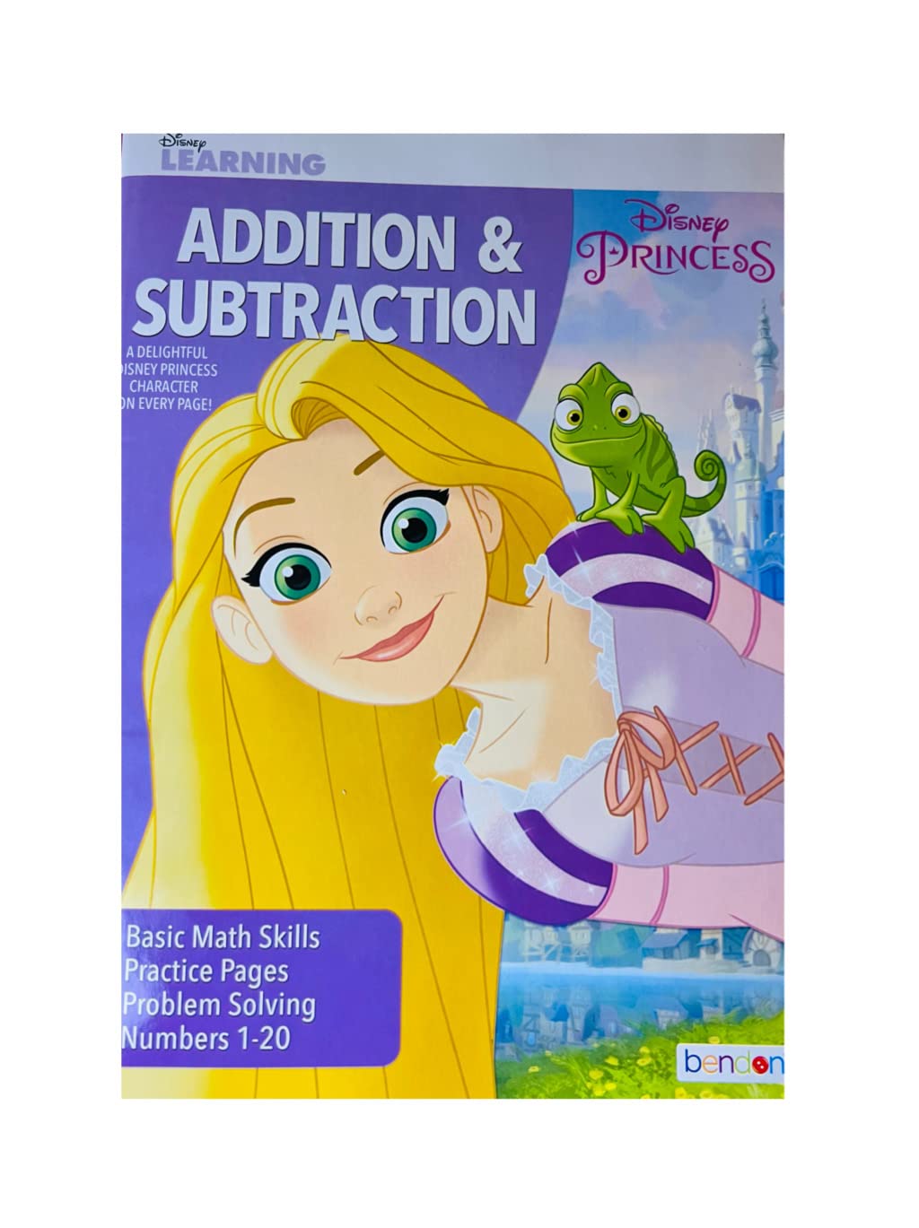 Disney Princess Ariel Addition Subtraction Learning Workbook - Grade 1-2