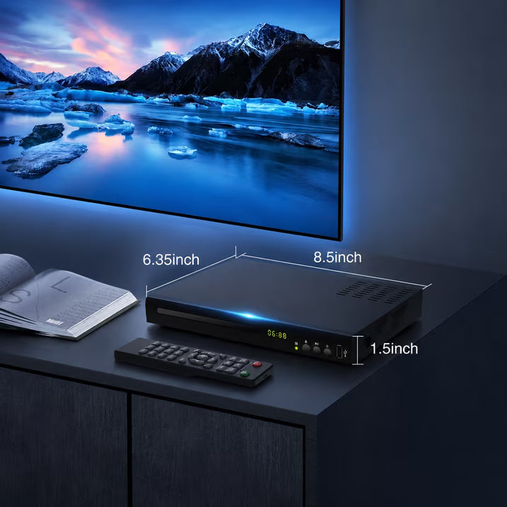 Blu-ray DVD Player with Dolby Digital, Plays Blu-ray and DVD Discs, Supports HDD and USB Playback