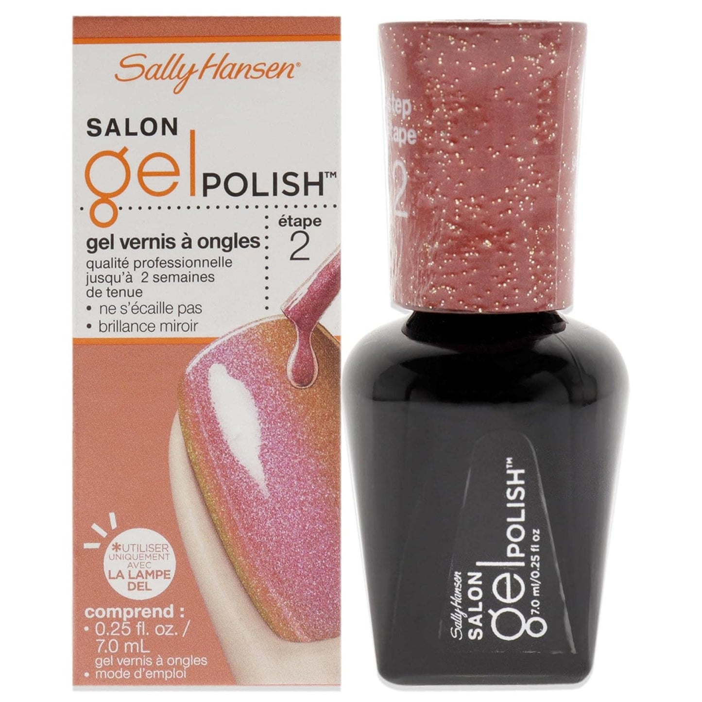 Sally Hansen Salon Pro Gel Nail Polish Lacquer, Lady Luster, 0.24 Fl. Oz.