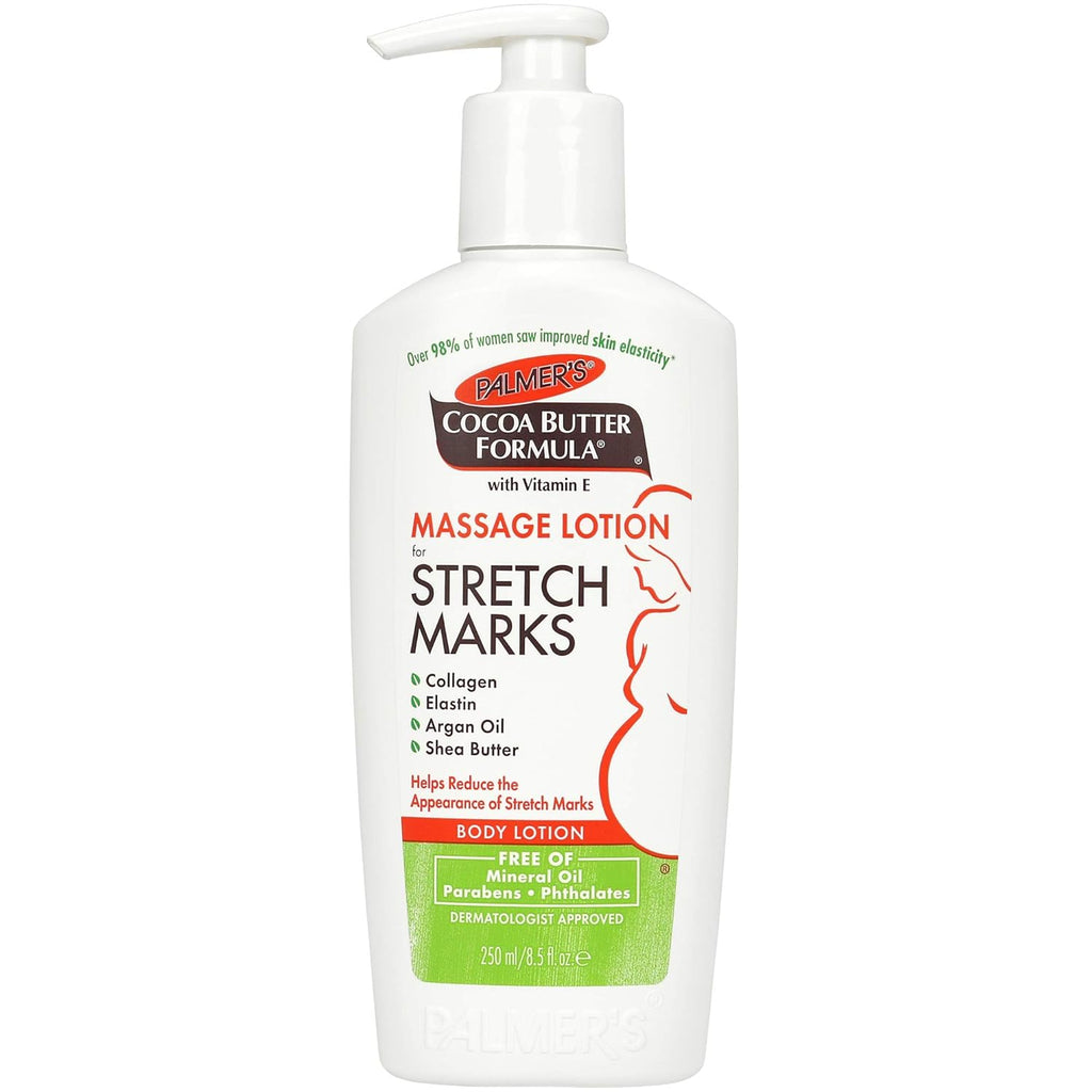 Palmer's Cocoa Butter Formula Massage Lotion For Stretch Marks with Vitamin E and Shea Butter Women Body Lotion, 8.5 Ounce (Pack of 2)