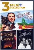 3 Film Collection: The Wizard of Oz / Gone With the Wind / Casablanca [DVD]