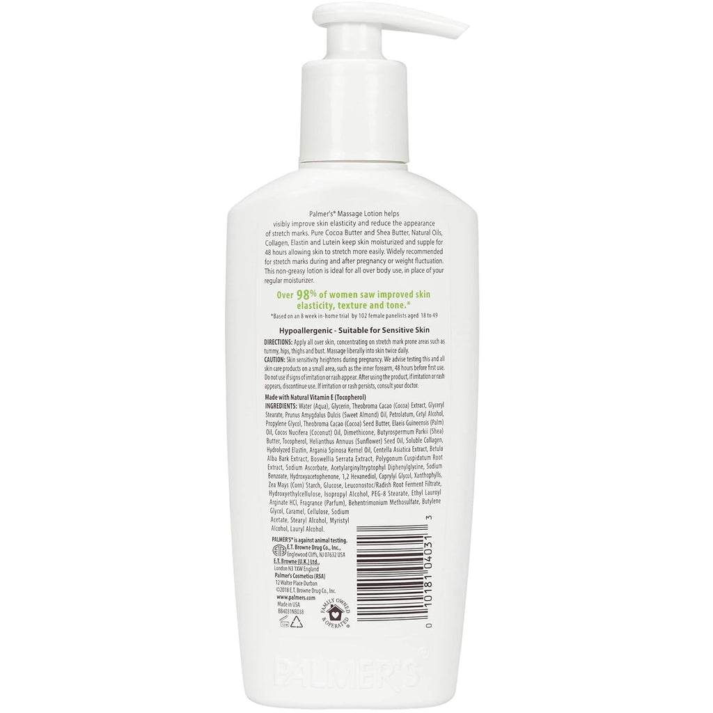 Palmer's Cocoa Butter Formula Massage Lotion For Stretch Marks with Vitamin E and Shea Butter Women Body Lotion, 8.5 Ounce (Pack of 2)