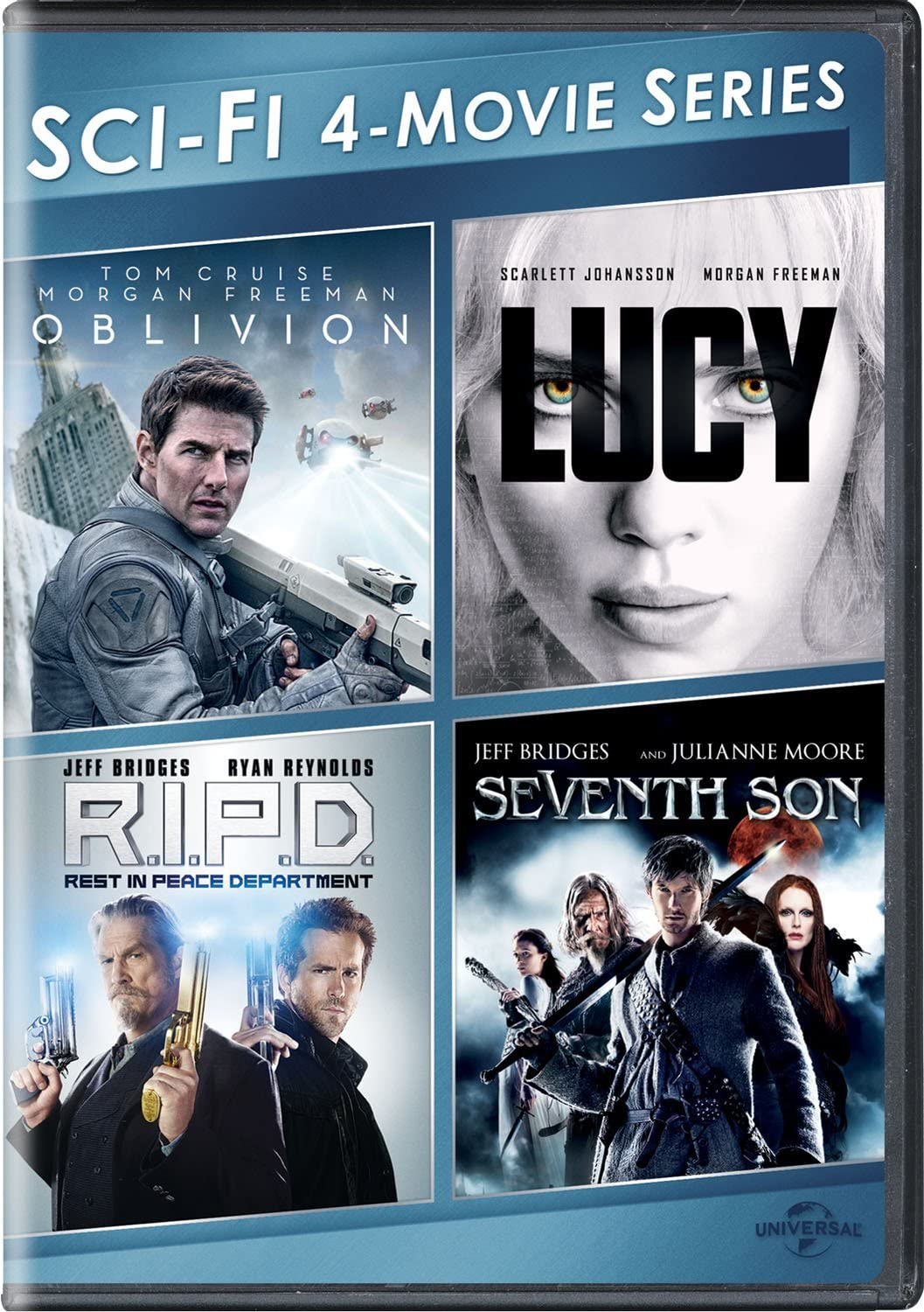 Sci-Fi 4-Movie Series (Oblivion / Lucy / R.I.P.D. / Seventh Son) [DVD] [DVD]