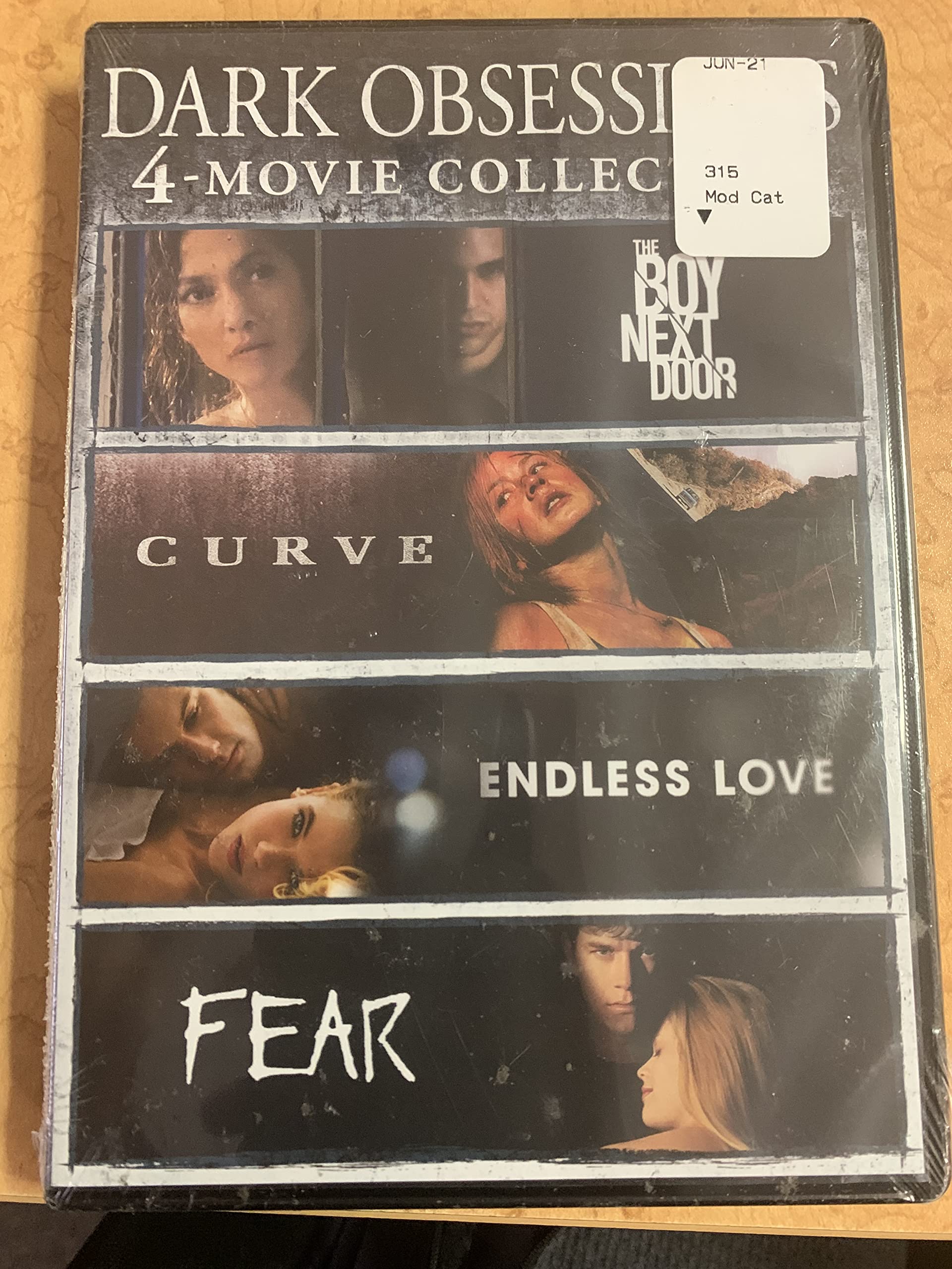 Dark Obsessions 4-Movie Collection (The Boy Next Door / Curve / Endless Love / Fear) [DVD] [DVD]