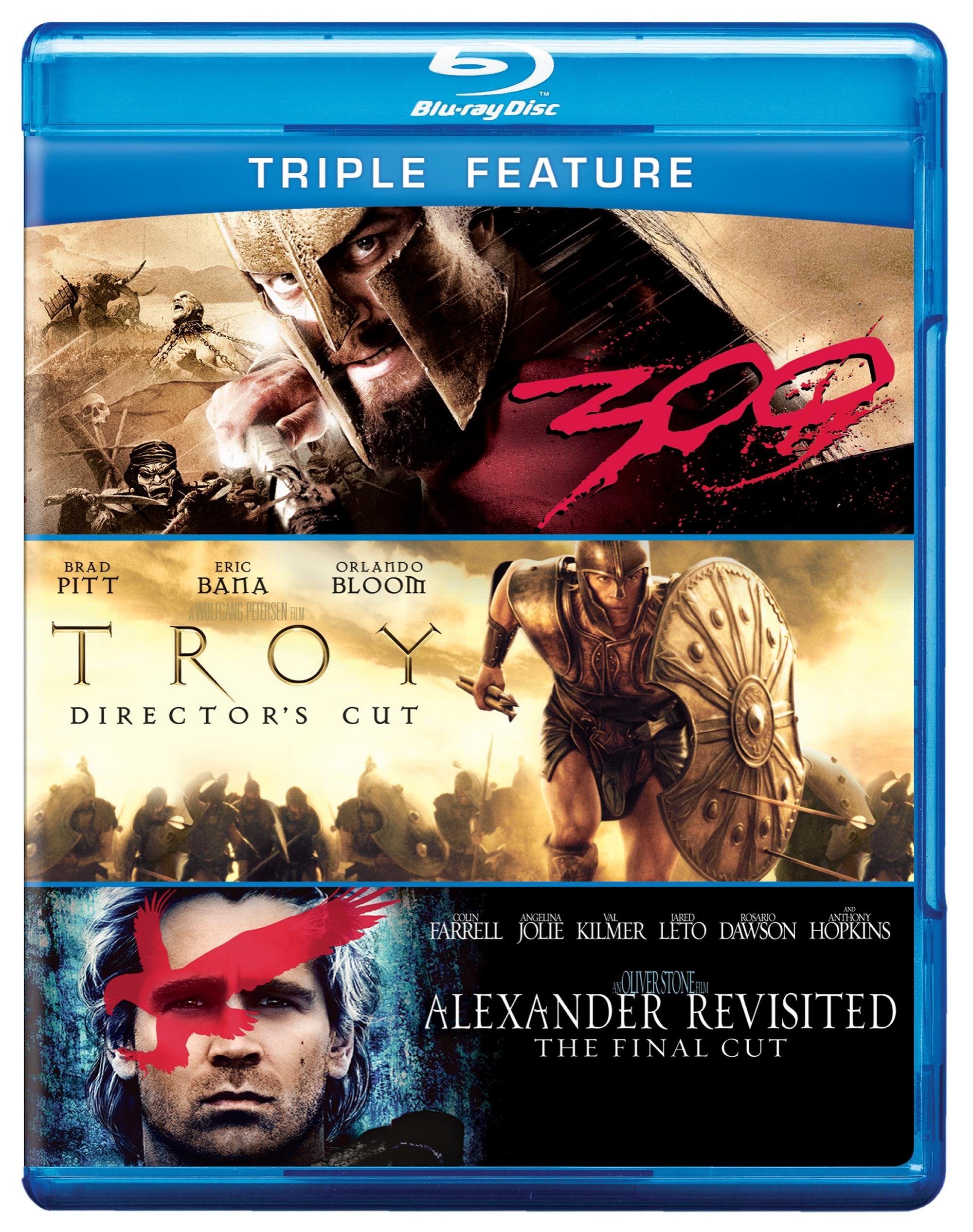 Alexander Revisited / Troy / 300 (Triple-Feature) [Blu-ray]