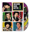 The "Welcome Back, Kotter: The Complete First Season" DVD set cover displays colorful, stylized portraits of the show's main characters in a pop art style.
