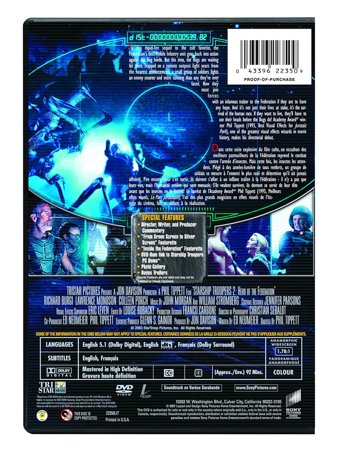 Starship Troopers 2 - Hero of the Federation (DVD)