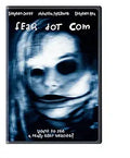 "Fear Dot Com DVD cover features a blurry, ghostly face promoting the horror movie."
