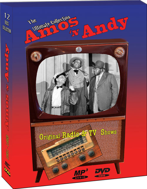 Buy the ultimate Amos 'n' Andy collection, featuring original radio and TV shows on MP3 audio and DVD video in a 12-disc set.
