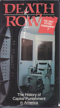 Book cover depicts a stark electric chair inside a cell, promoting "Death Row: The History of Capital Punishment in America."

