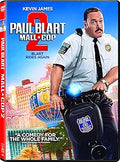 Kevin James stars in the Paul Blart Mall Cop 2 DVD movie cover, featuring Blart riding his Segway.
