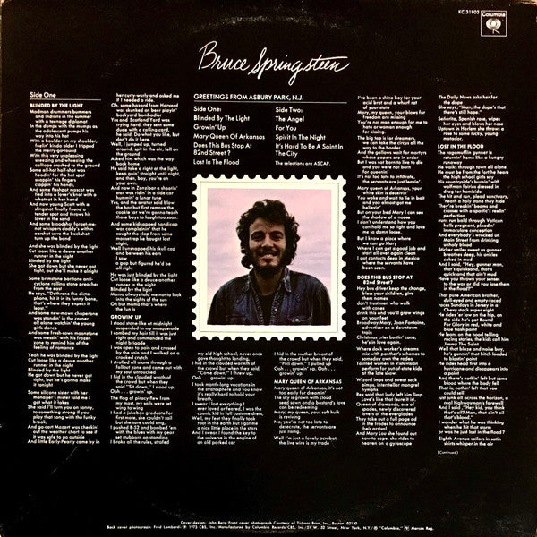 Bruce Springsteen – Greetings From Asbury Park, N.J.