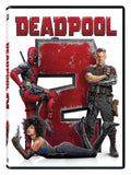 Deadpool, Cable, and Domino strike poses on the DVD cover for Deadpool 2.
