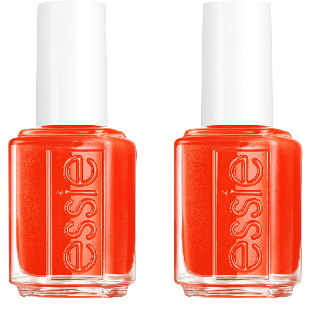 essie nail polish, ferris of them all collection, muted orange-red nail color with a shimmer finish, make no concessions, 0.4600 fl. oz. Pack (2)