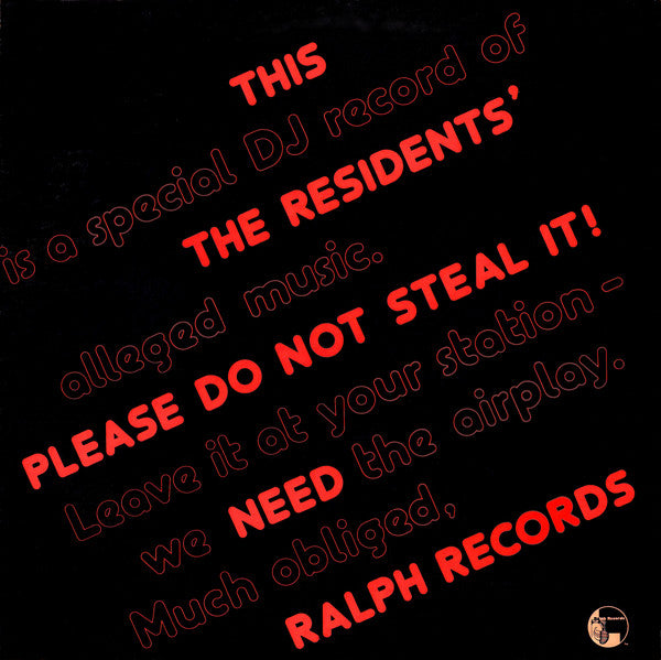 The Residents - Please Do Not Steal It! (Pre-owned)