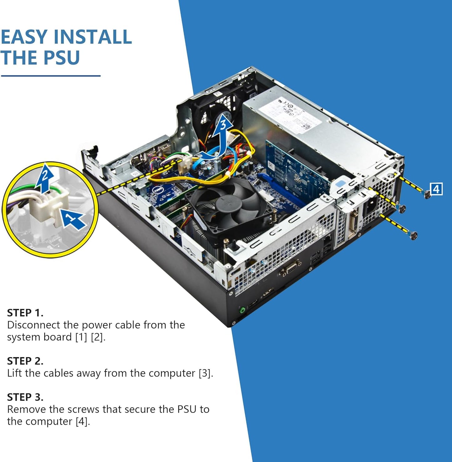 H240AS-01 H240AS-00 L240AS-00 2TXYM 3WN11 240W Optiplex 7010 SFF Power Supply for Dell Optiplex 390 790 960 990 3010 9010 Small Form Factor Systems CCCVC 3RK5T ac240as-00 D240ES-00