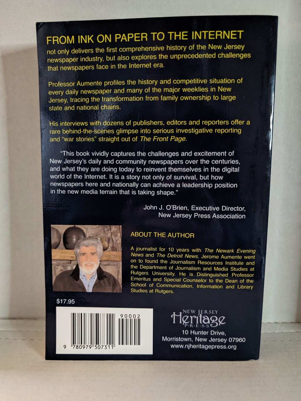From Ink on Paper to the Internet: Past Challenges and Future Transformations for New Jersey's Newspapers Hardcover – June 7, 2007