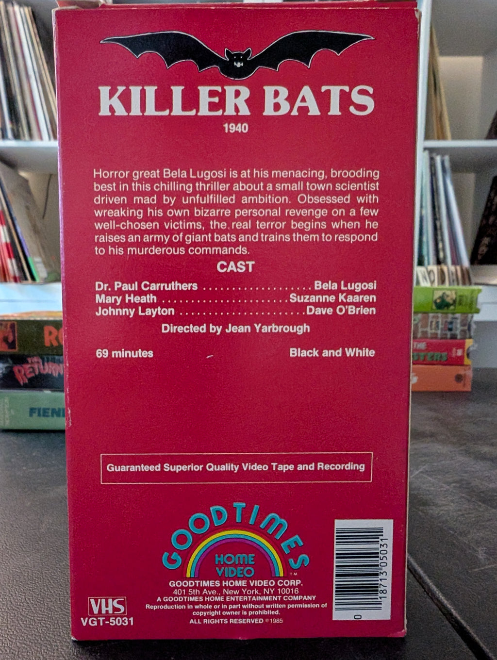 Bela Lugosi in Killer Bats (VHS)  USED: VERY GOOD