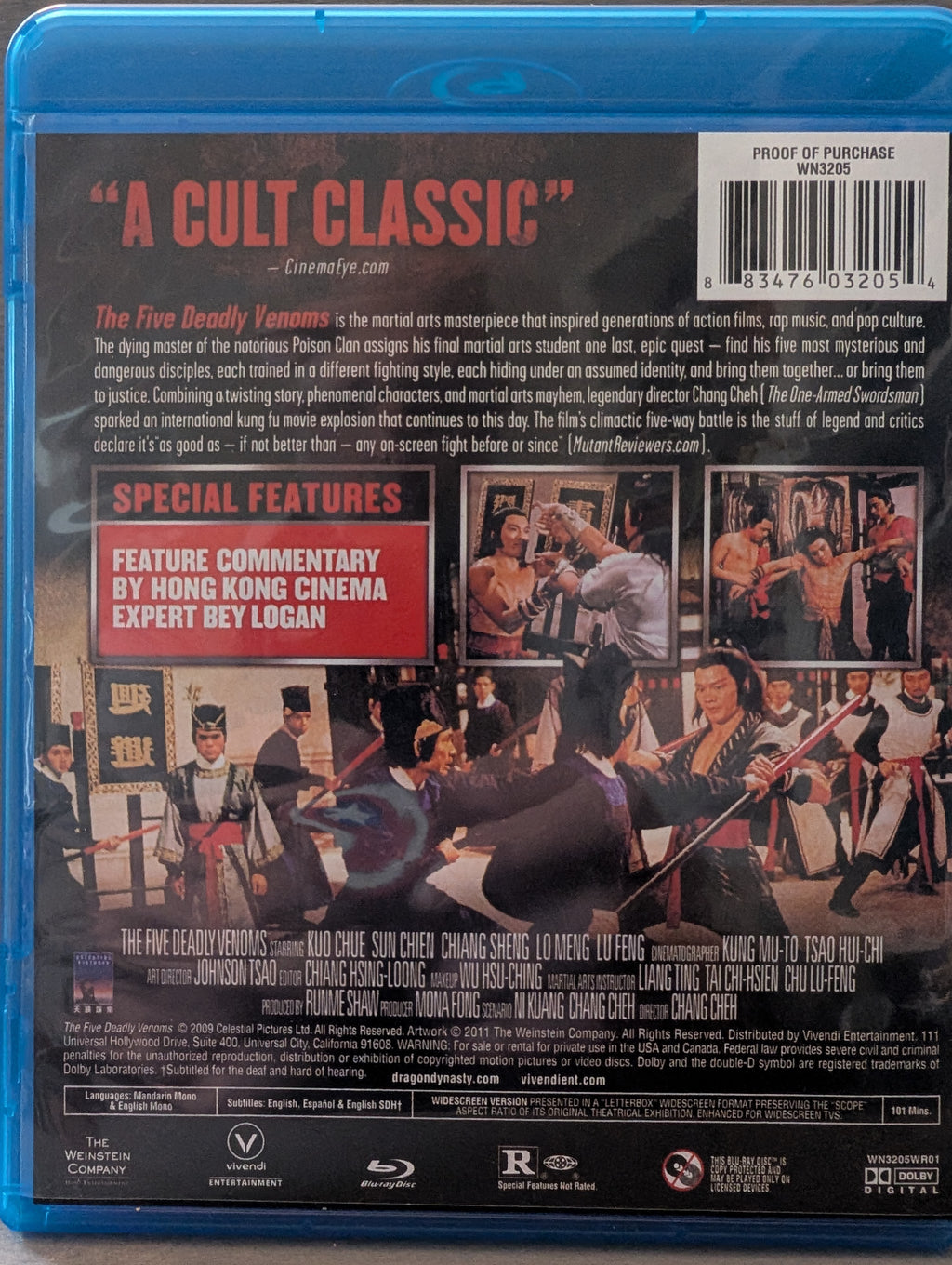 The Five Deadly Venoms [Blu-ray]