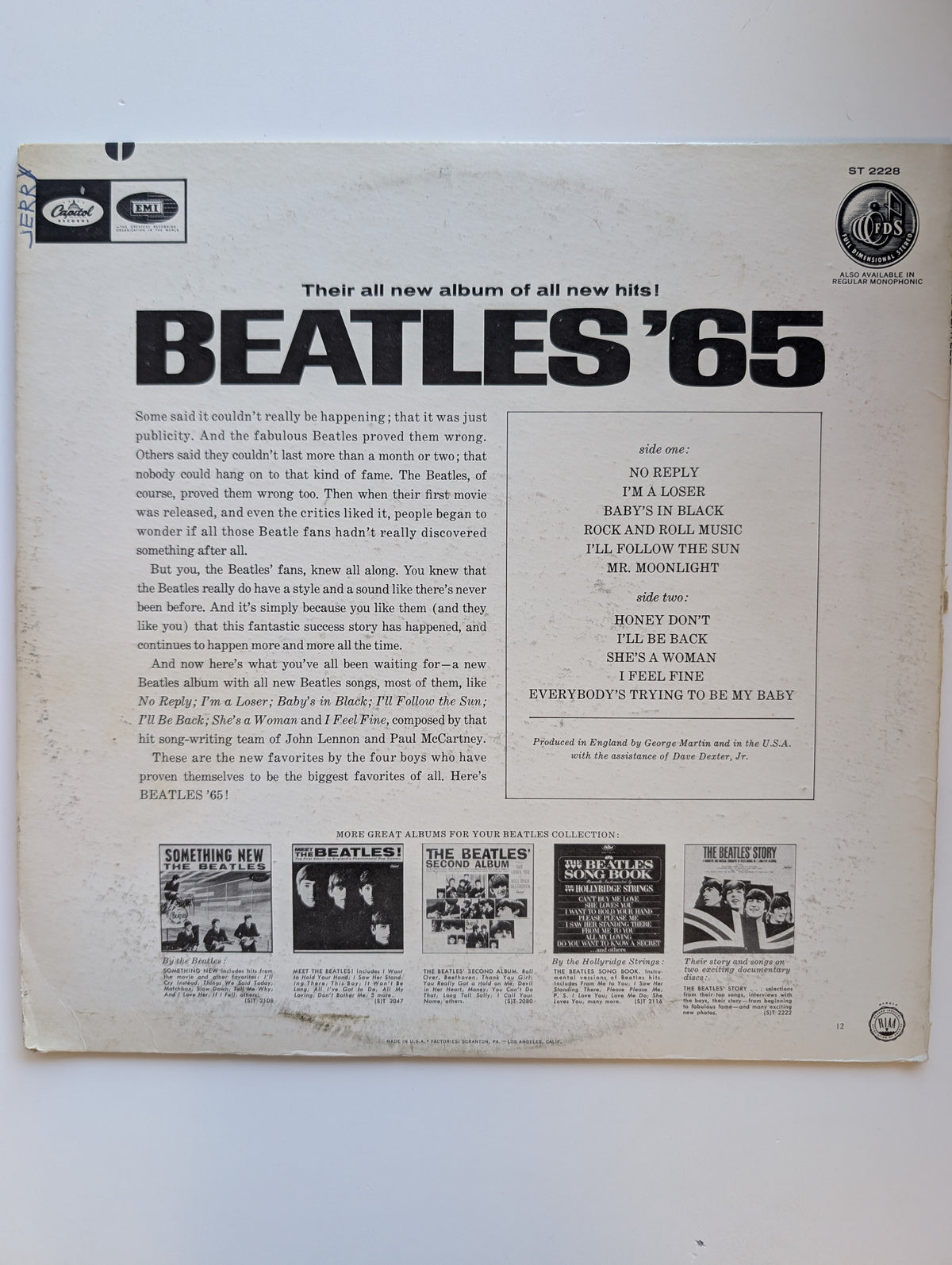 The Beatles – Beatles '65 - Used VG