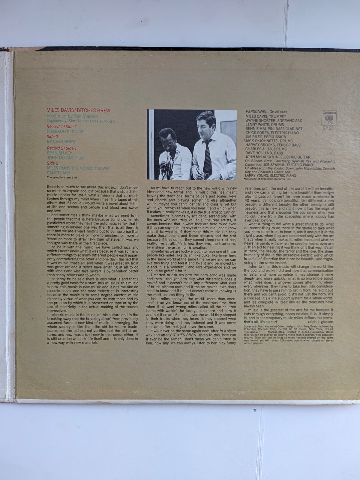 Miles Davis – Bitches Brew - Used VG+ First Pressing