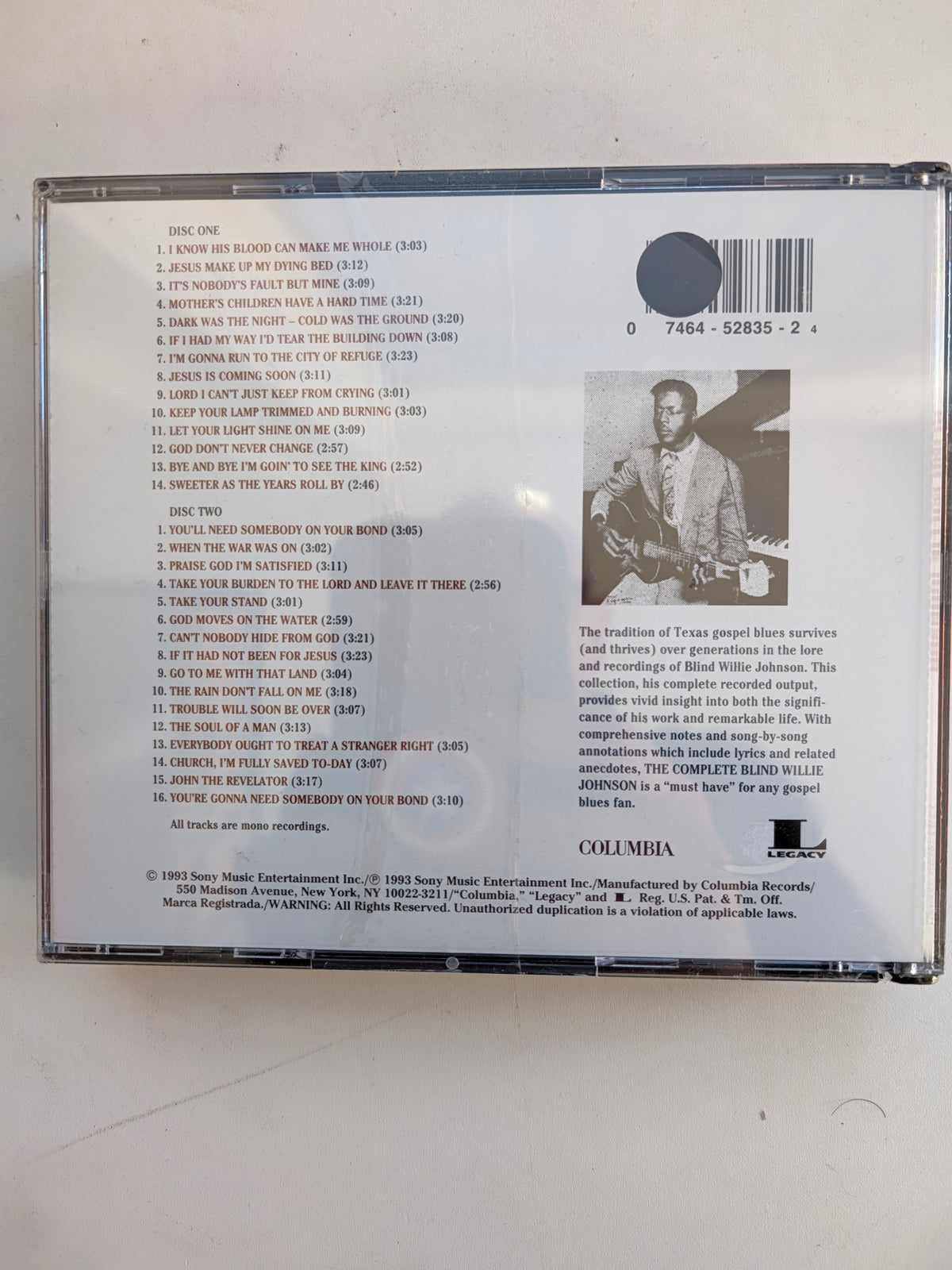 The Complete Blind Willie Johnson - CD New