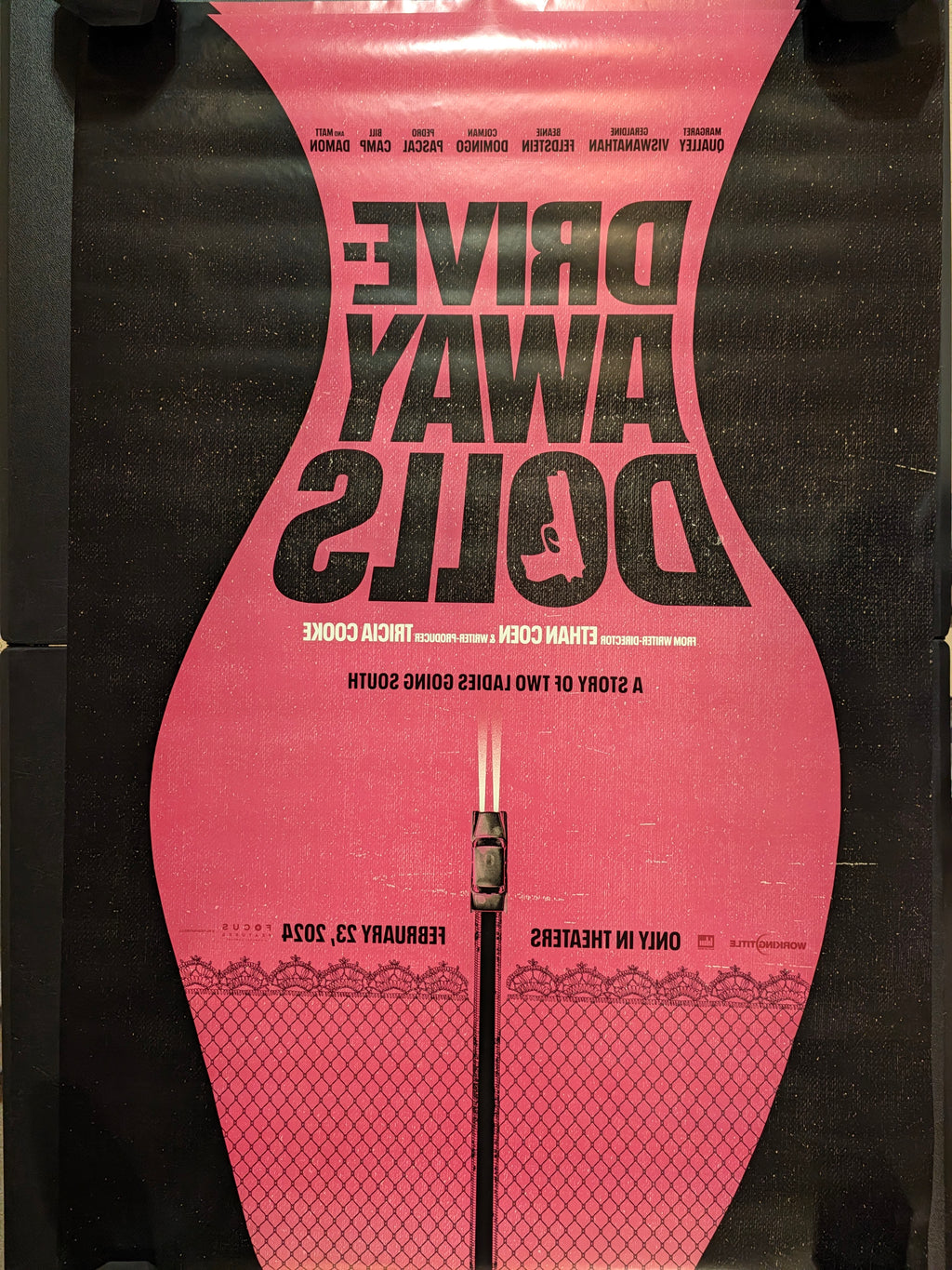Drive-Away Dolls 2024 Double Sided Movie Poster 27x40 Ethan Coen Pedro Pascal