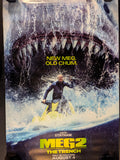 Meg 2 The Trench 2023 Original 27x40 Double Sided Movie Poster Jason Statham
