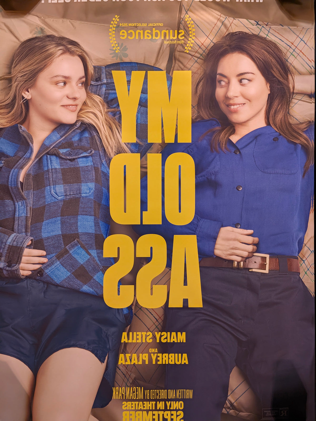 My Old Ass 2024 Original 27x40 Double Sided Movie Poster Aubrey Plaza Sundance