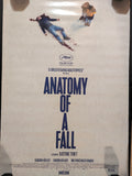 Anatomy of a Fall 2023 Original 27x40 Double Sided Movie Poster Oscar Cannes