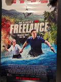 Freelance 2023 Original 27x40 Double Sided Movie Poster John Cena Alison Brie