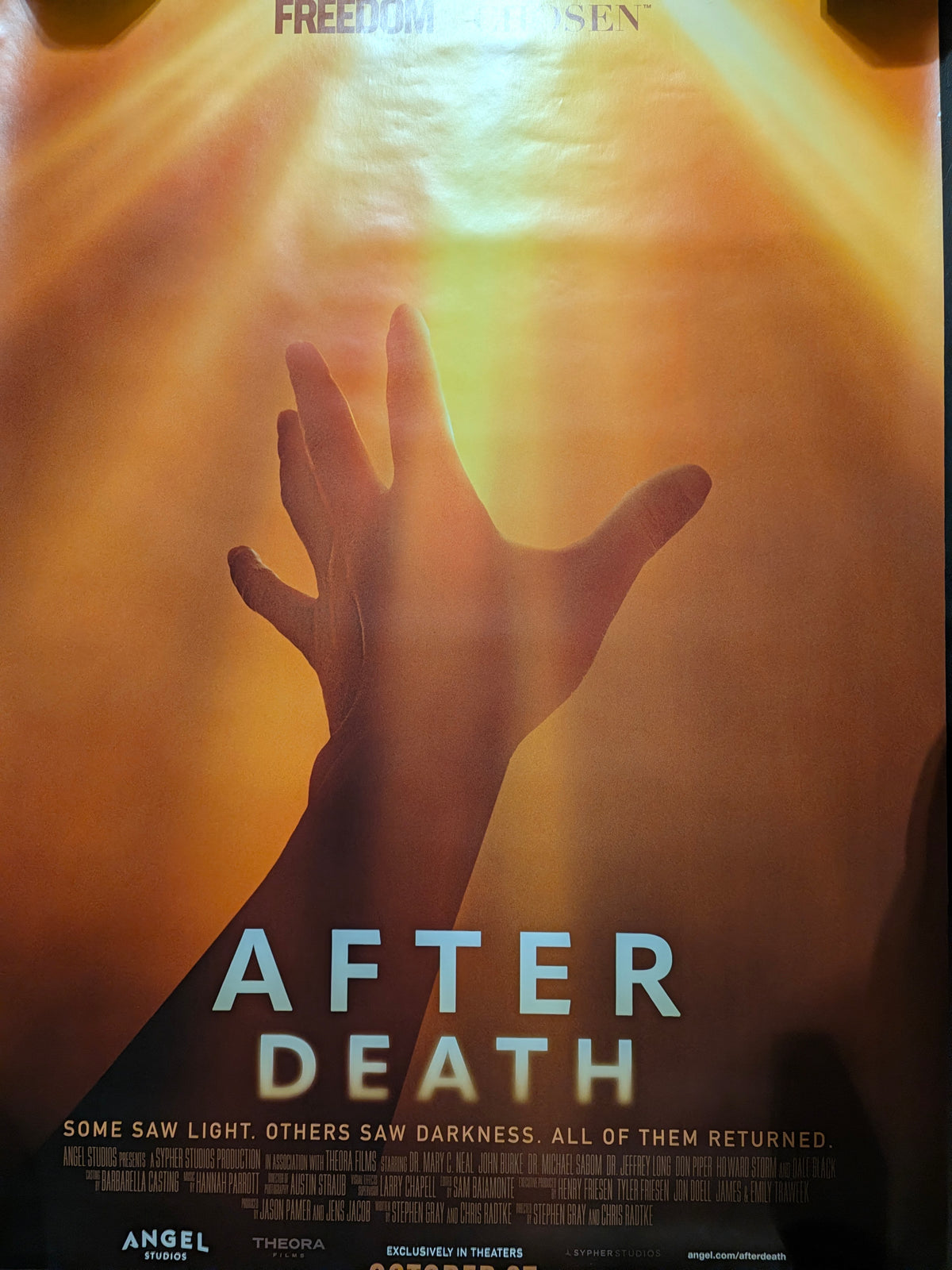 After Death 2023 Original DS Movie Poster 27x40 Angel Studios Documentary