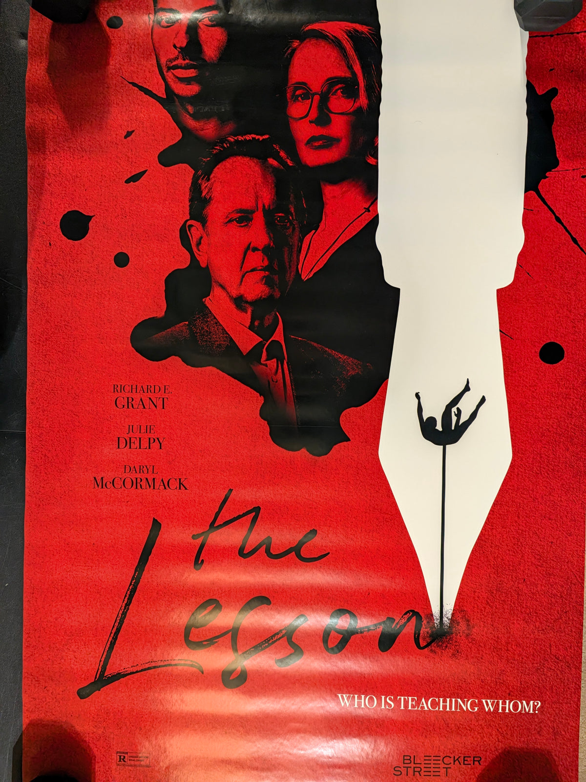 The Lesson 2023 Movie Poster 27x40 Double Sided Richard E Grant Julie Delpy