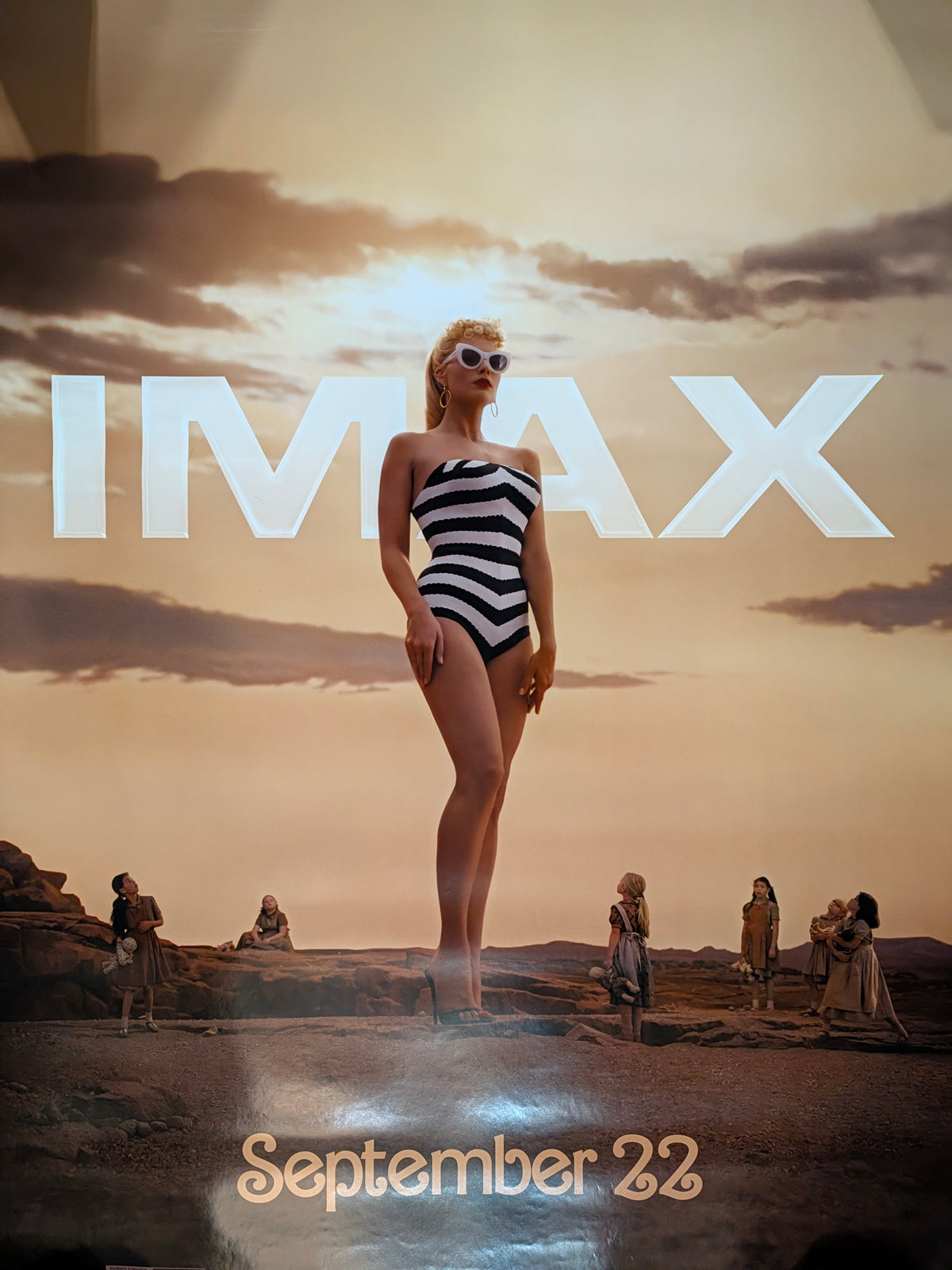 Barbie 2023 IMAX Movie Poster 27x40 Double Sided Margot Robbie September 22