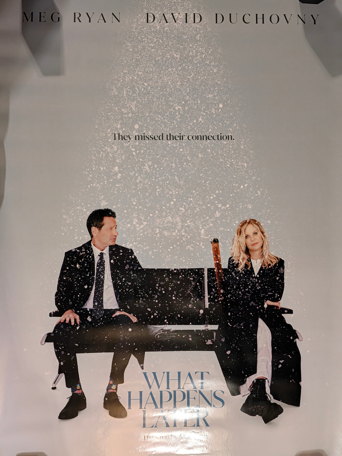 What Happens Later 2023 Movie Poster 27x40 Double Sided Meg Ryan David Duchovny